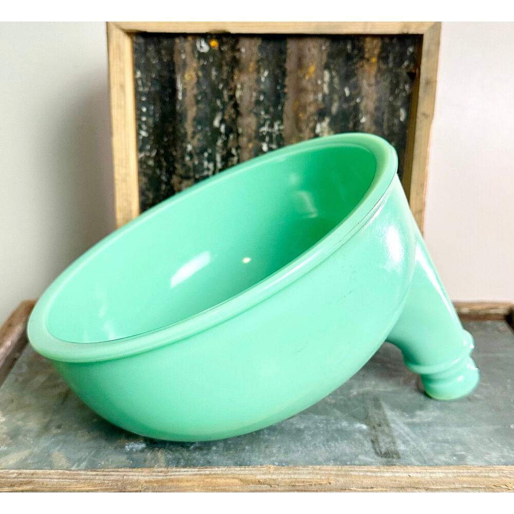 Jadeite Green Depression Milk Glass Juicer Attachment